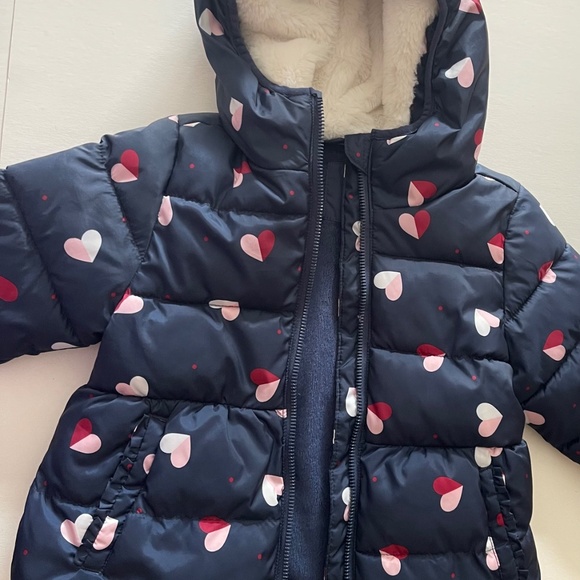 Wonder Nation  Heart Puffer  Jacket Hearts  2T - Picture 4 of 14